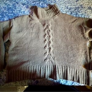 Miami Cowl Neck Sweater - Brown